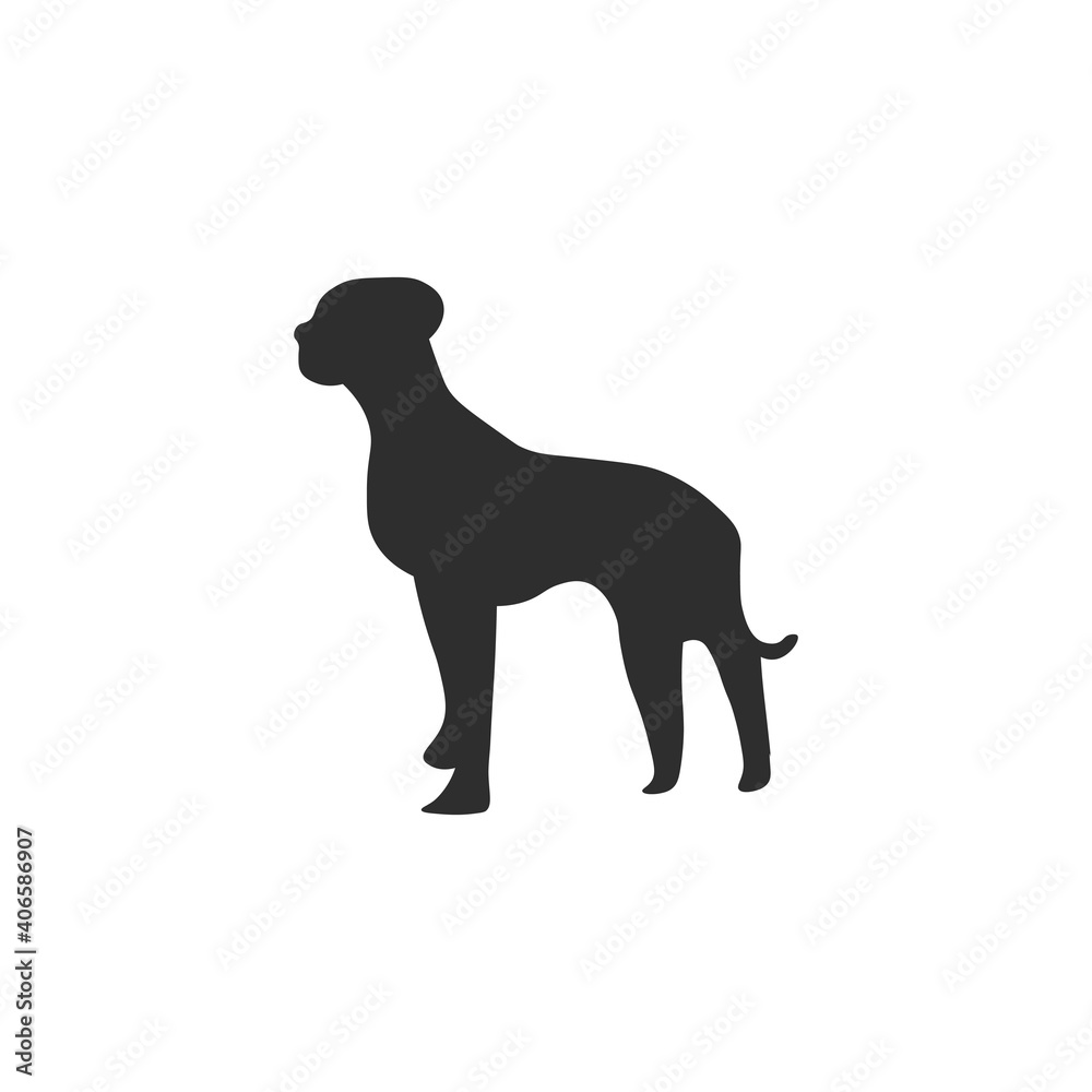 dog animal silhouette vector illustration