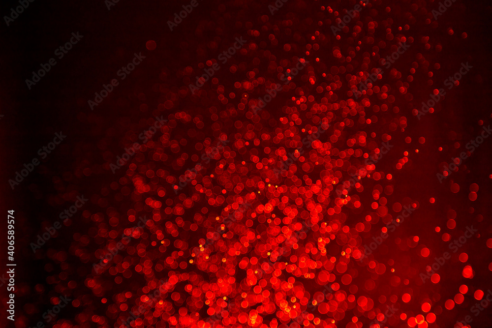 Beautiful abstract red bokeh