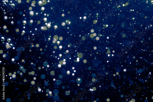 Abstract blue bokeh