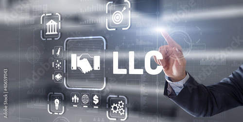 LLC. Limited Liability Company. Business Technology Internet.