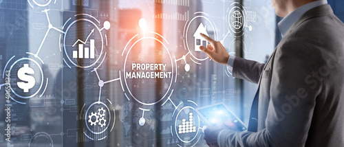 Property management. Maintenance and oversight of real estate and physical property.