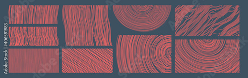 Irregular lines pattern in perspective. Geometric wallpaper with stripes. Strips similar to threads. Cover design template. Vector illustration.