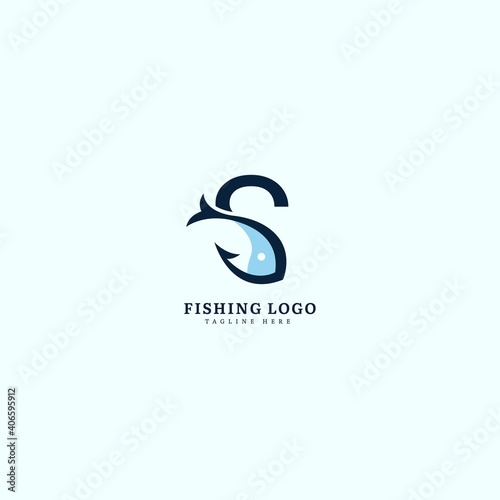 Canvas Print Initial letter S logotype
