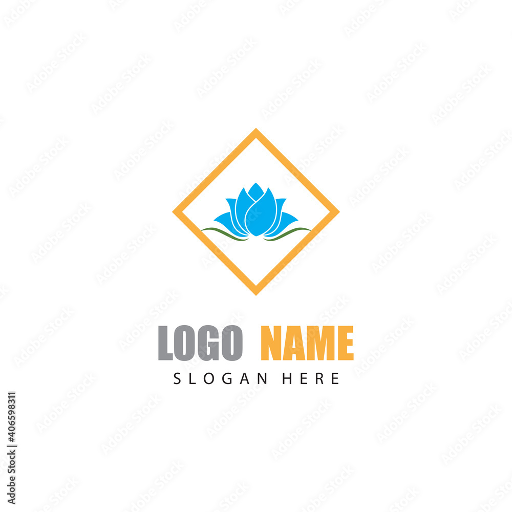 Beauty Vector lotus flowers design logo Template icon Beauty Vector lotus flowers design logo Template icon