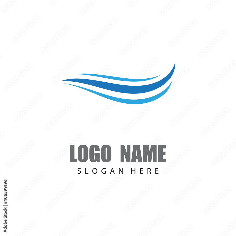 Water wave icon vector illustration design logo Water wave icon vector illustration design logo