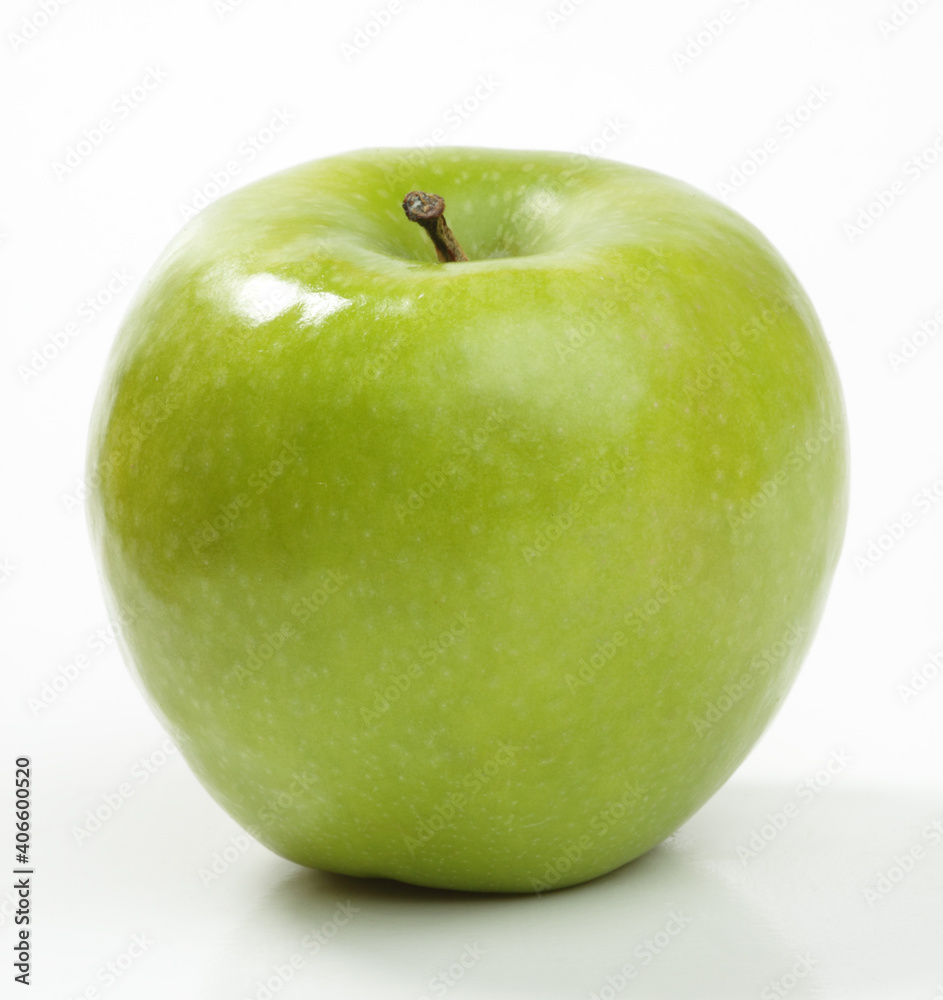 green apple isolated on white