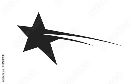 a shooting star on a white background