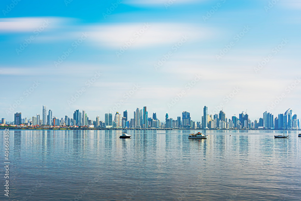 View of Skyline of Ciudad de Panama from 
Amador