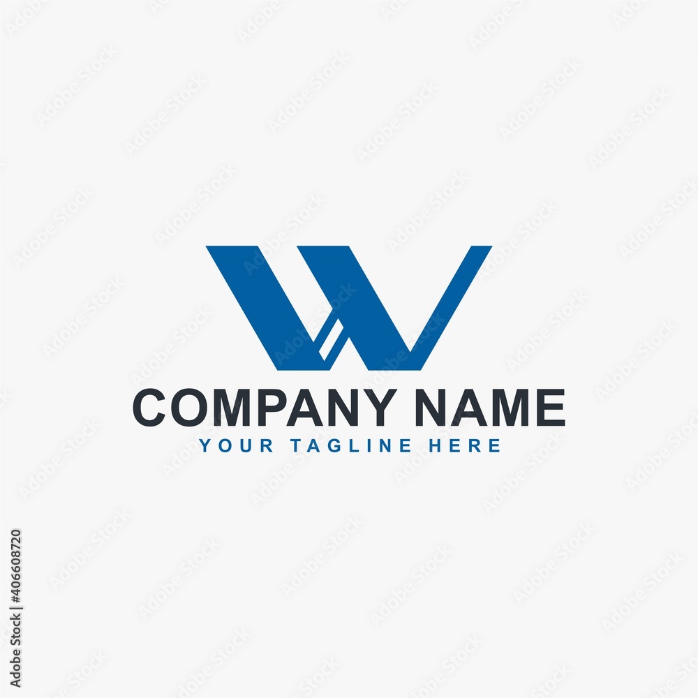 Letter W logo design vector. W monogram sign. Letter W logo design vector. W monogram sign.