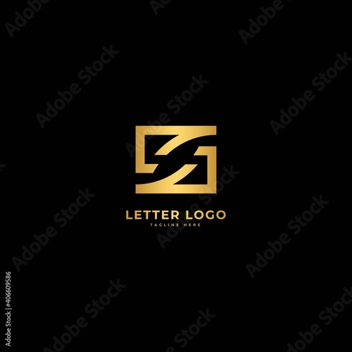 Letter S. Elegant logotype vector. Minimalist logo concept