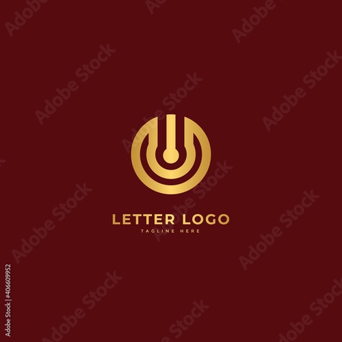 Letter w. Elegant logotype vector. Minimalist logo concept