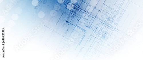 Technology data background, idea of global business solution