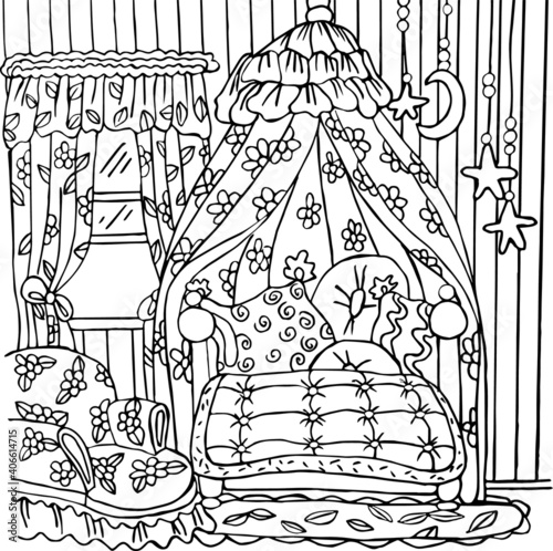 hand drawn illustration of a house