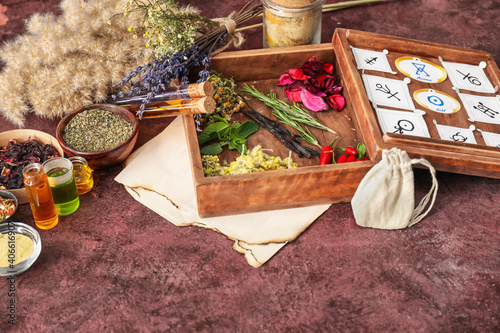 Alchemical symbols and ingr...