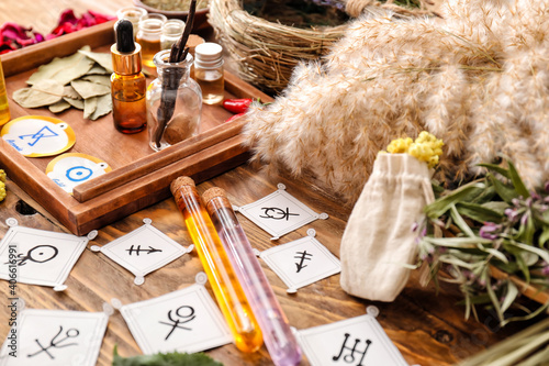 Alchemical symbols and ingr...