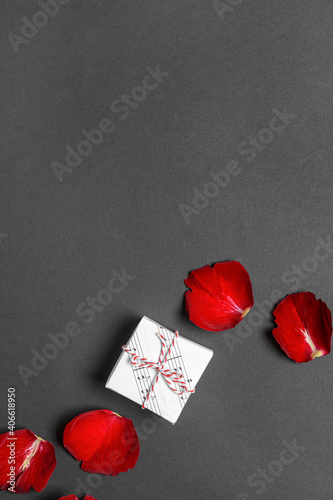 Gift box made of music note...
