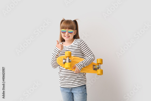 Cute little girl with styli...