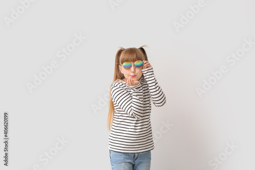 Cute little girl with styli...