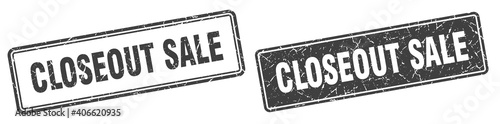 closeout sale stamp set. closeout sale square grunge sign