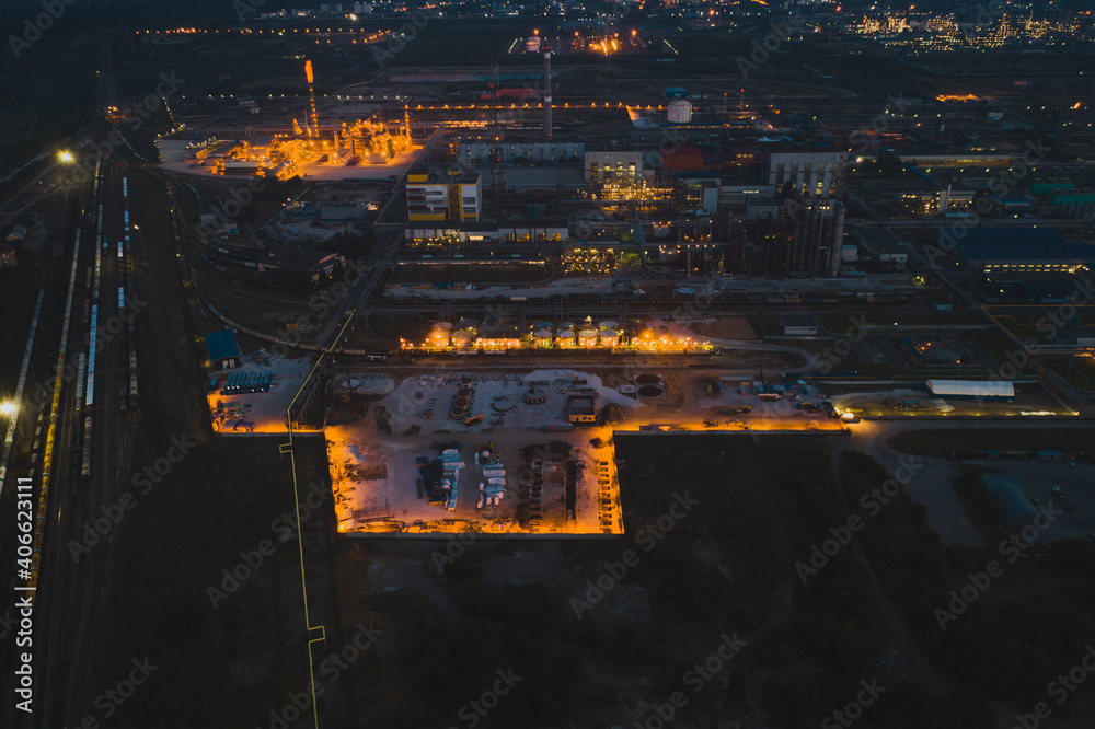 Night chemical factory Night chemical factory