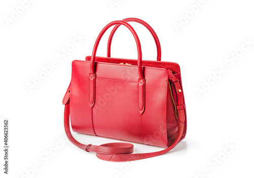 Red hand bag