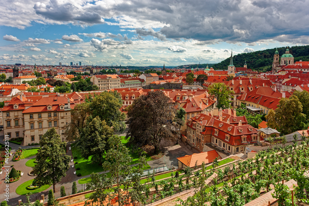 View of Prague from prague castle