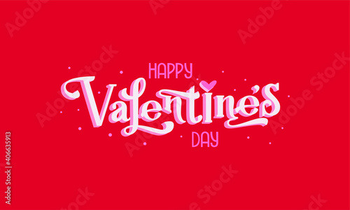 Happy Valentine's Day vector illustration. For print decoration poster greeting and invitation card.
