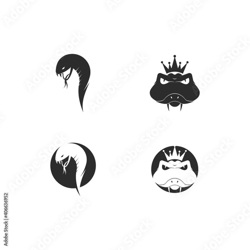 Snake logo vector template