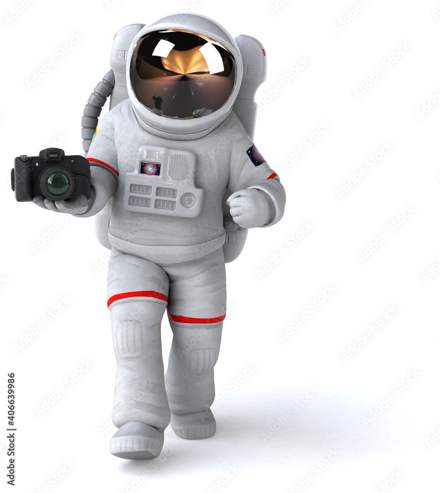 Fun astronaut - 3D Illustration Fun astronaut - 3D Illustration