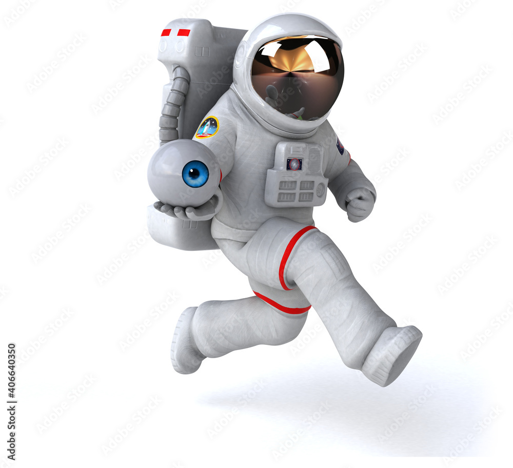 Fun astronaut - 3D Illustration Fun astronaut - 3D Illustration