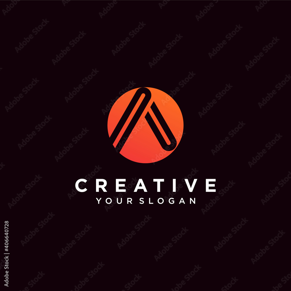 Set of letter A. logo collection with modern concept bright colour Premium Vector. part 6 Set of letter A. logo collection with modern concept bright colour Premium Vector. part 6