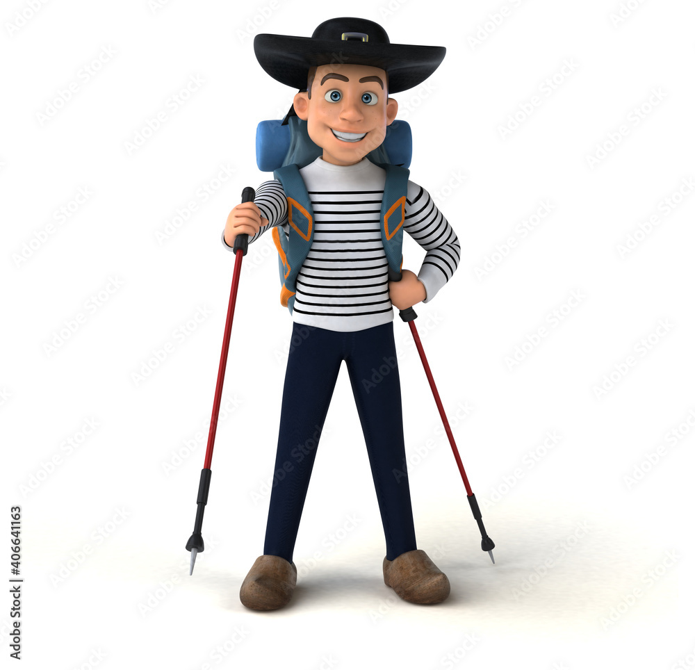 Fun 3d cartoon breton character Fun 3d cartoon breton character