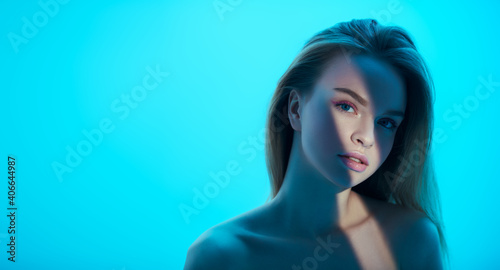 fairhaired beauty girl photo