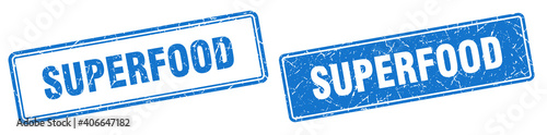 superfood stamp set. superfood square grunge sign