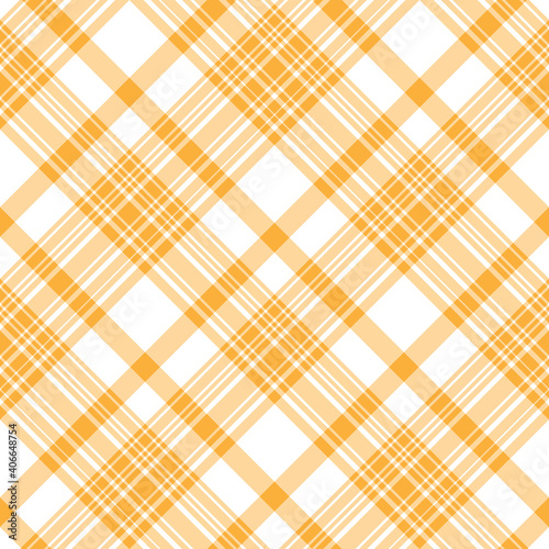 Seamless pattern in wonderful warm yellow and white colors for plaid, fabric, textile, clothes, tablecloth and other things. Vector image. 2