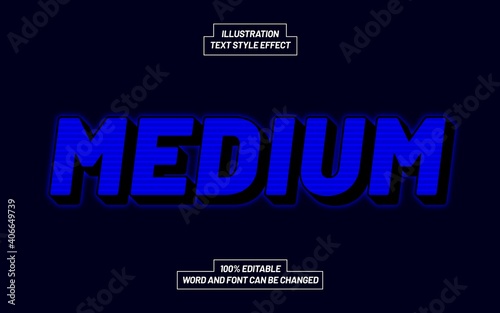 Medium Text Style Effect