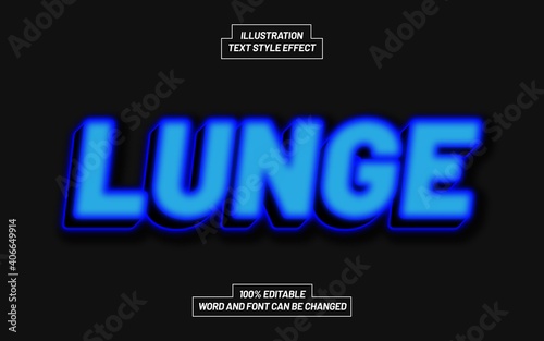Lunge Text Style Effect