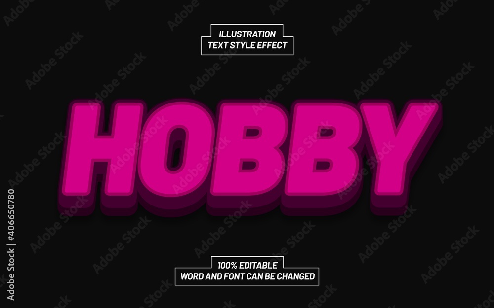 Hobby Text Style Effect