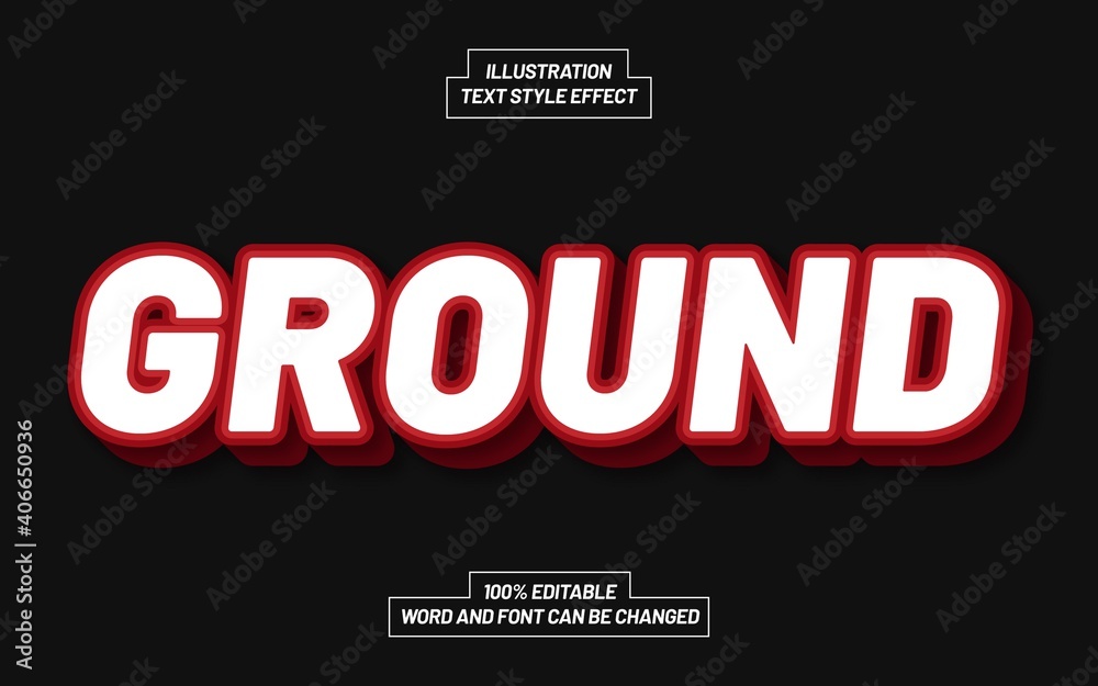 Ground Text Style Effect