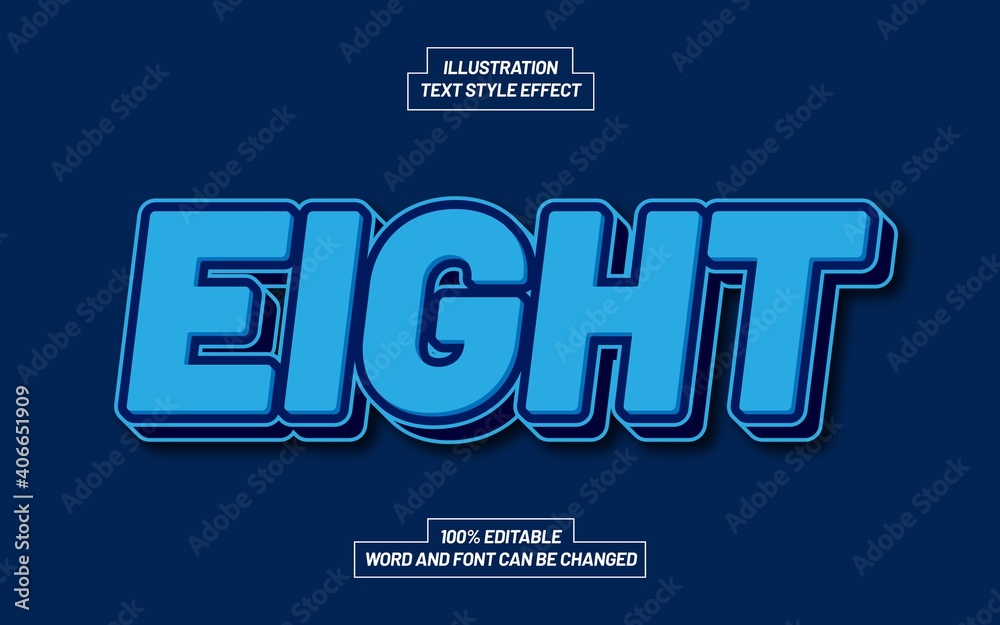 Eight Text Style Effect