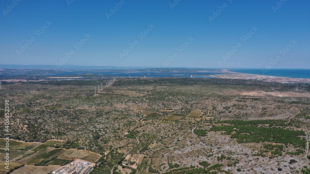 survol des plages du Languedoc et des corbières