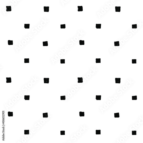 Seamless Brush Squares Pattern