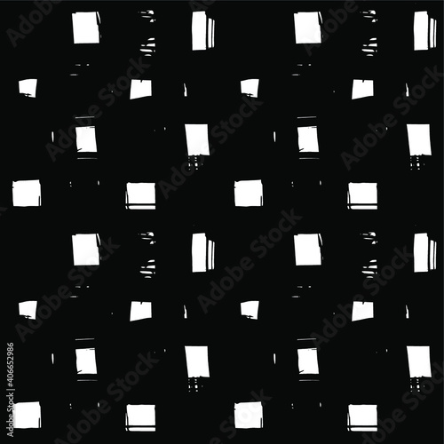 Seamless Brush Squares Pattern