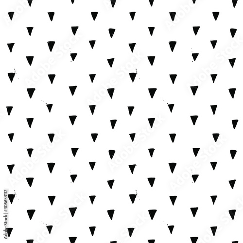 Triangle Seamless Brush Hand Drawn Pattern