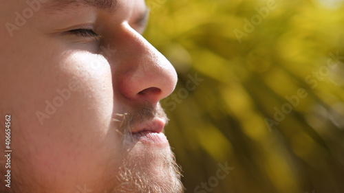 Canvas Print Man with beard