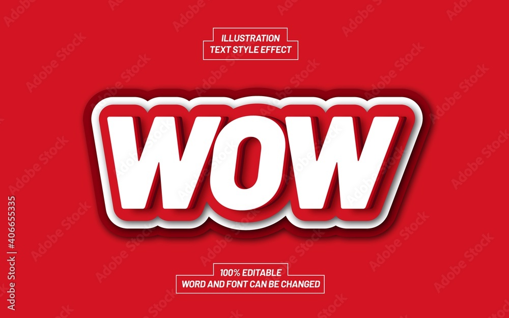 Wow Text Style Effect