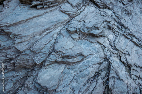 テクスチャー　結晶片岩（長瀞 岩畳）texture of schist rock photo