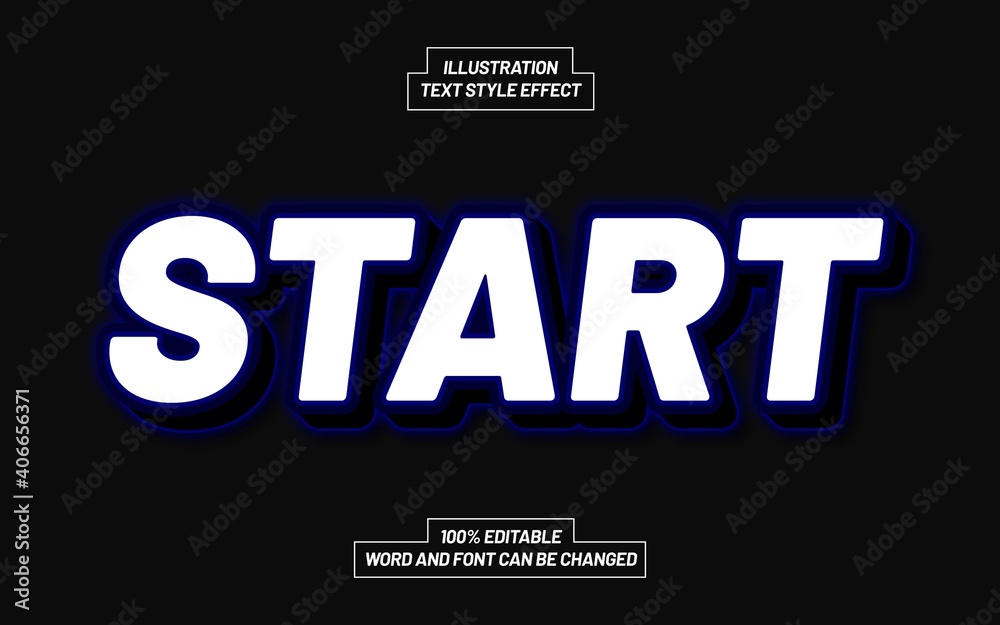 Start Text Style Effect