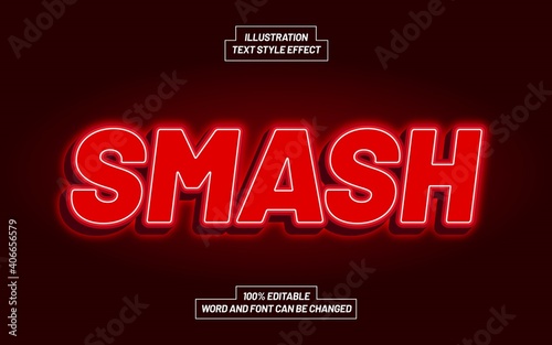 Smash Text Style Effect