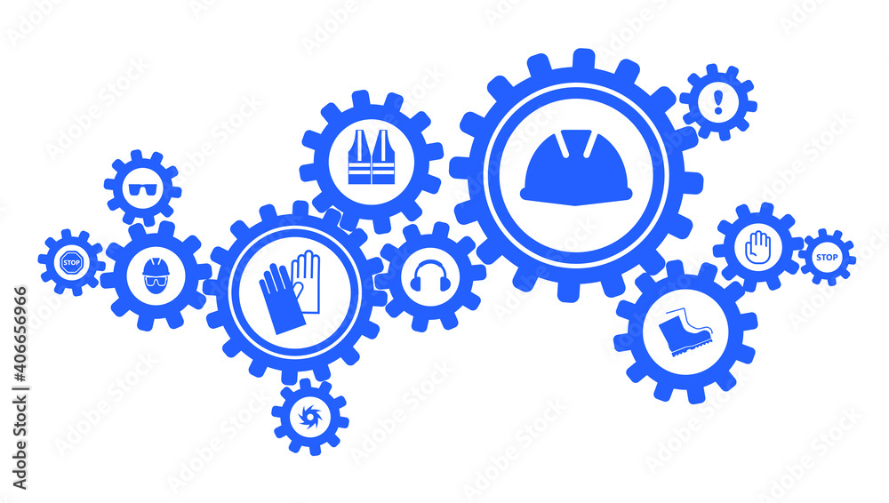 gears on white background gears on white background